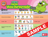 1-2-3 Chat With Me - Set of 9 German Chat Mats - Digital Download