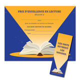 French Reading Certificates and Bookmarks Set of 15