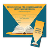 German Reading Certificates and Bookmarks Set of 15