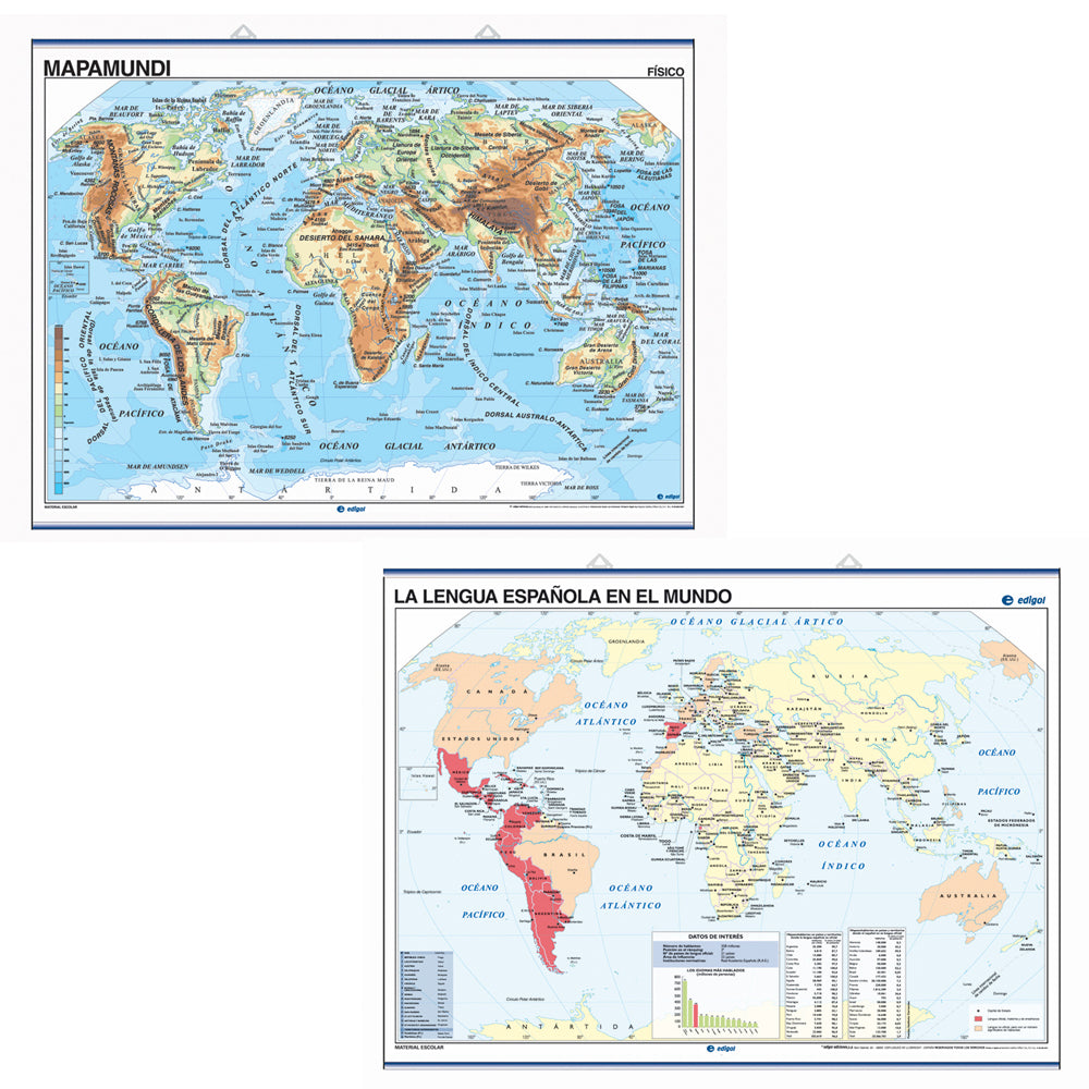 Spanish Maps - Set of 6