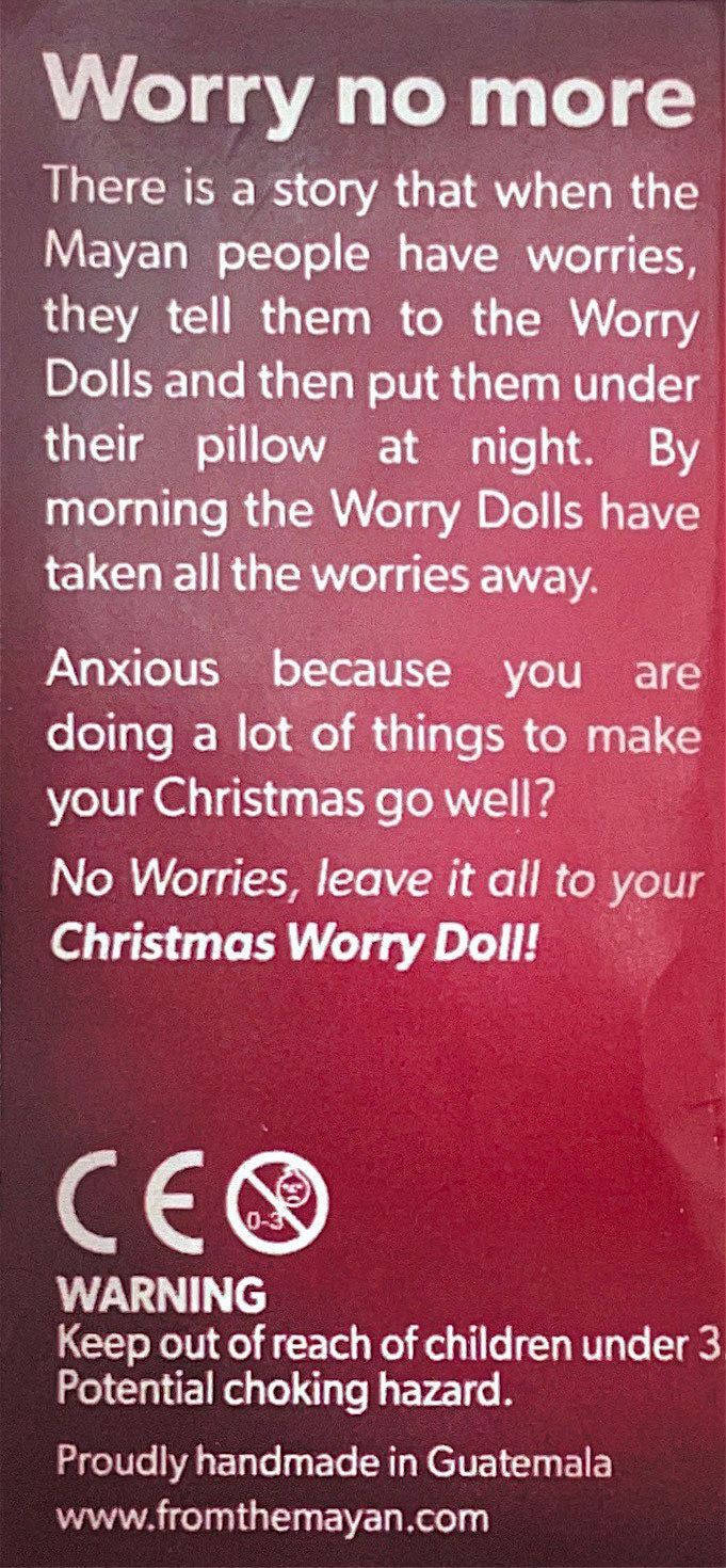 Guatemalan Christmas Worry Dolls - 8 Pack Assorted