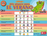 1-2-3 Chat With Me: Mis planes para el verano Spanish Chat Mat Laminated Set of 33