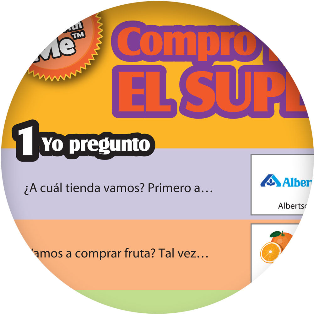 1-2-3 Chat With Me: En el supermercado Spanish Chat Mat PDF Download