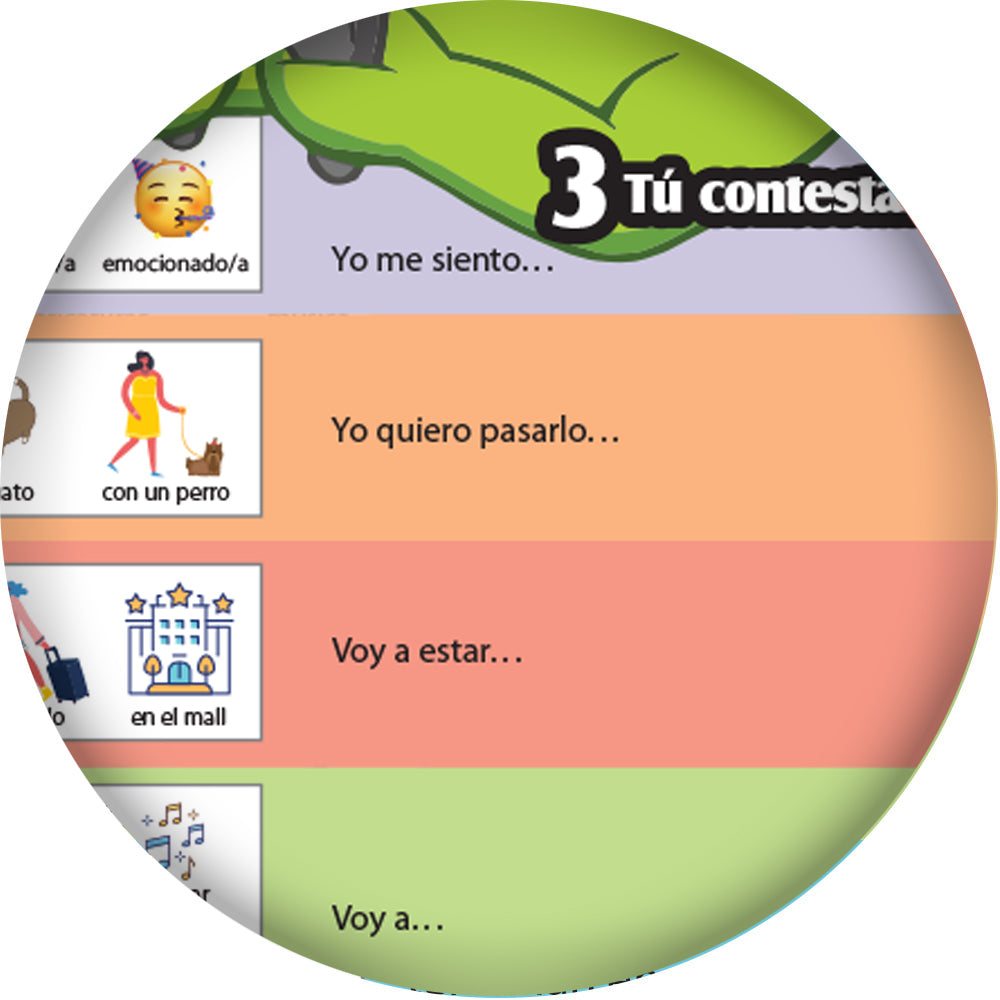 1-2-3 Chat With Me: Mi fin de semana Spanish Chat Mats