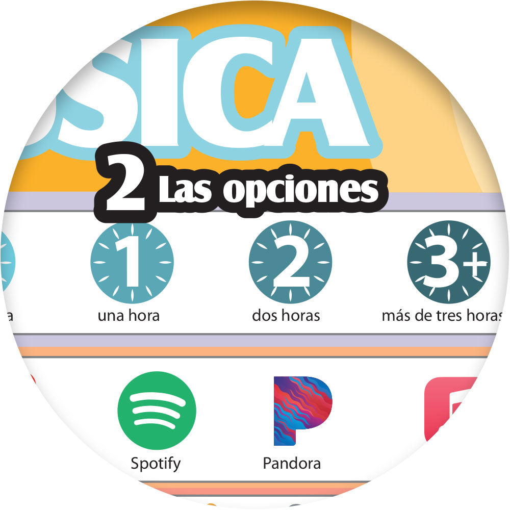 1-2-3 Chat With Me: Me gusta la música Spanish Chat Mat PDF Download