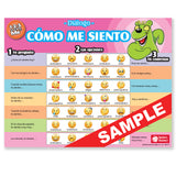 1-2-3 Chat With Me: Cómo me siento Spanish Chat Mat Tear-Off Pad of 100