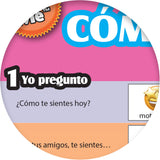 1-2-3 Chat With Me: Cómo me siento Spanish Chat Mat Laminated Set of 33