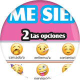 1-2-3 Chat With Me: Cómo me siento Spanish Chat Mat Tear-Off Pad of 100