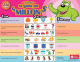 1-2-3 Chat With Me: Si gano un millón Spanish Chat Mat Laminated Set of 33