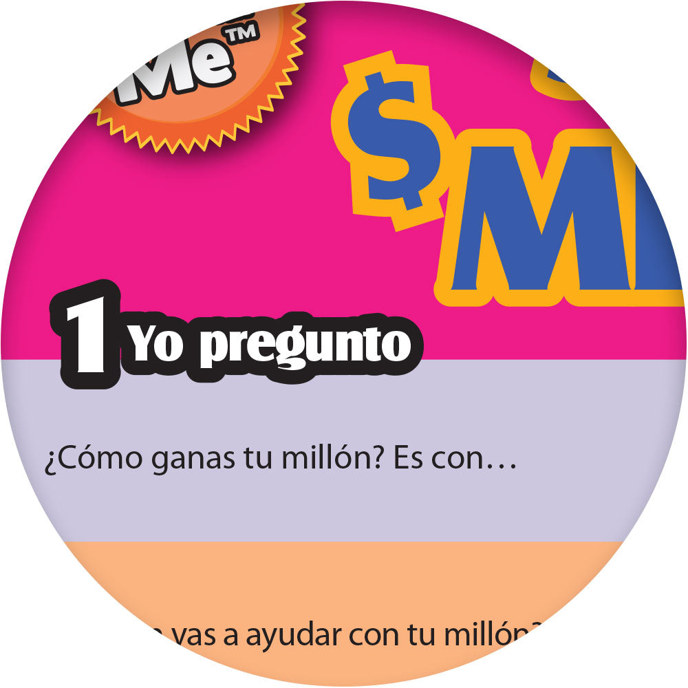 1-2-3 Chat With Me: Si gano un millón Spanish Chat Mat Laminated Set of 33