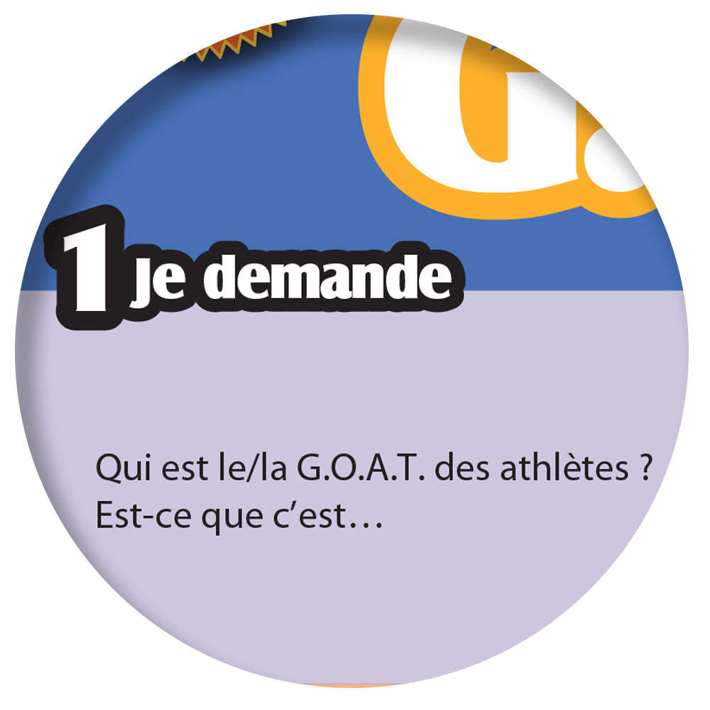 1-2-3 Chat With Me: Les G.O.A.T. French Chat Mats