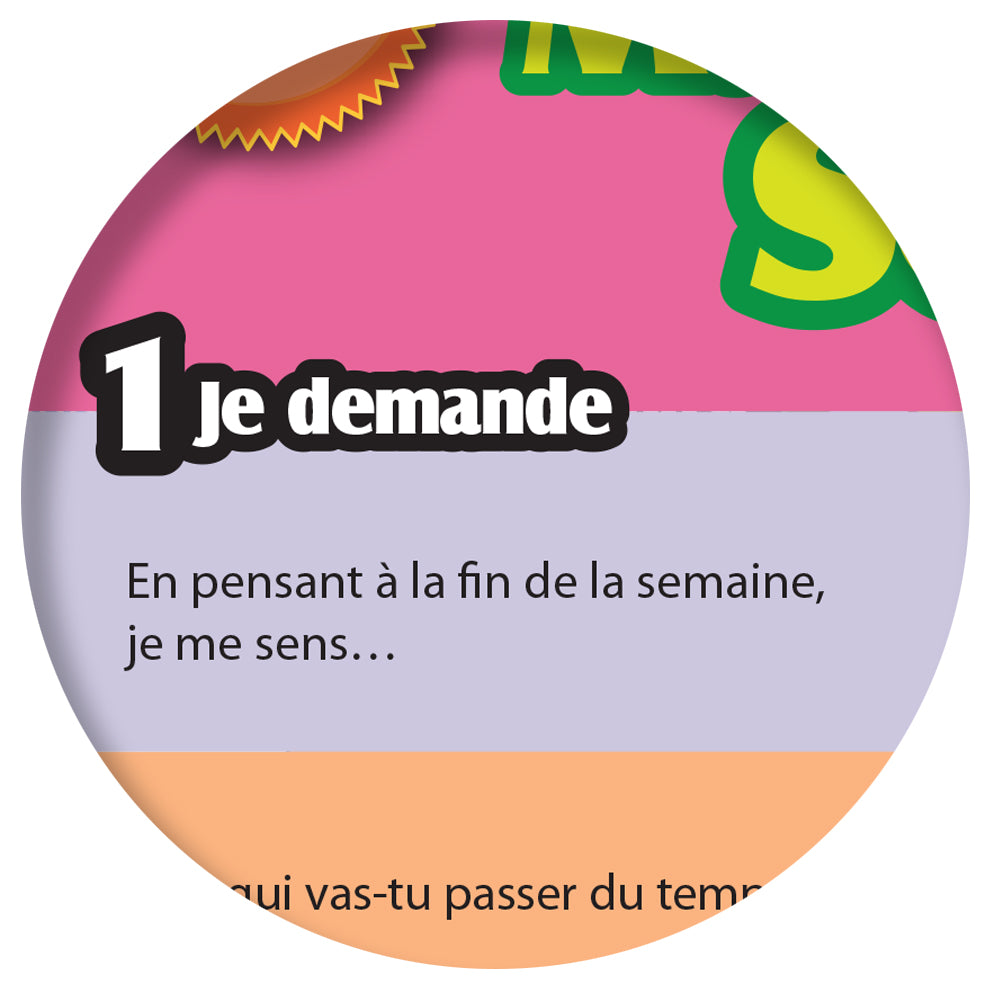 1-2-3 Chat With Me: Ma fin de semaine French Chat Mats - Download