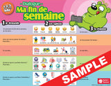 1-2-3 Chat With Me: Ma fin de semaine French Chat Mats - Download