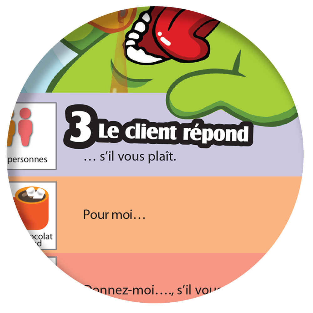 1-2-3 Chat With Me: Au restaurant French Chat Mats