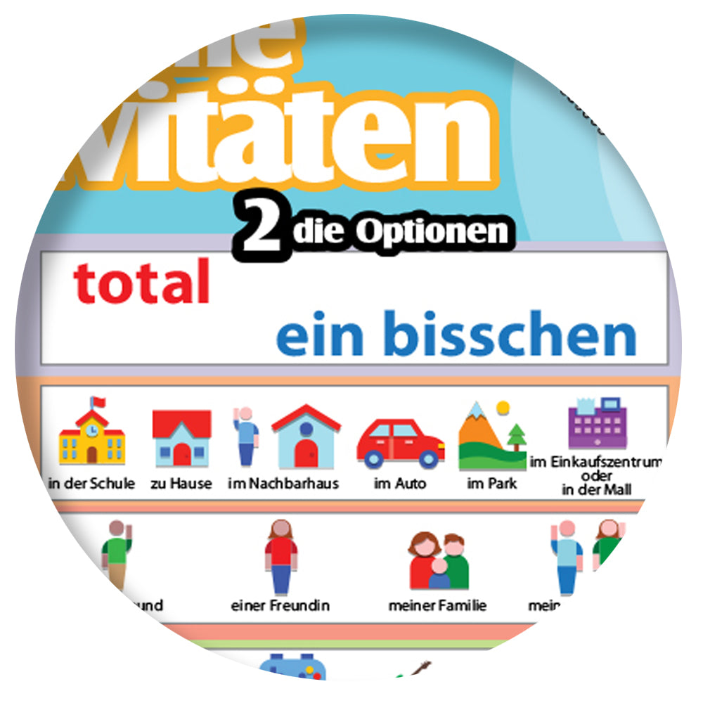 1-2-3 Chat With Me: Meine Aktivitäten German Chat Mats - Download