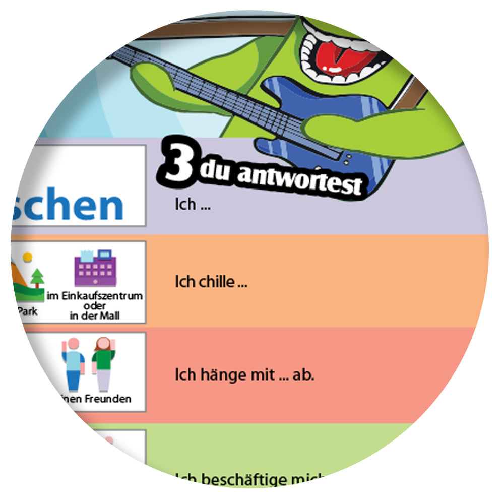 1-2-3 Chat With Me: Meine Aktivitäten German Chat Mats - Download