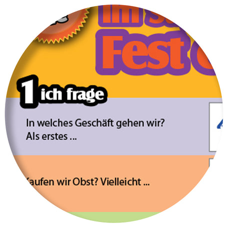 1-2-3 Chat With Me: Im Supermarkt für ein Fest einkaufen German Chat Mats - Download