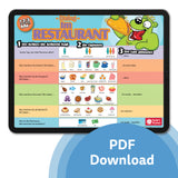 1-2-3 Chat With Me: Im Restaurant German Chat Mats - Download