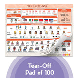 Dynamic Language Chat Mats Set of All 6 Tear-Off Pads of 100
