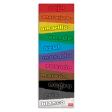 Colors Skinny Poster for Spanish Classrooms