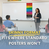 Colors Skinny Poster for Spanish Classrooms