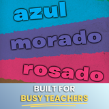 Colors Skinny Poster for Spanish Classrooms