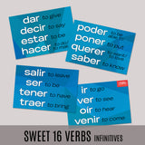 Sweet 16 Infinitives Spanish Posters—Set of 4