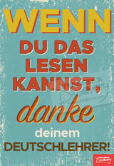 Thank Your Teacher German Mini-Poster