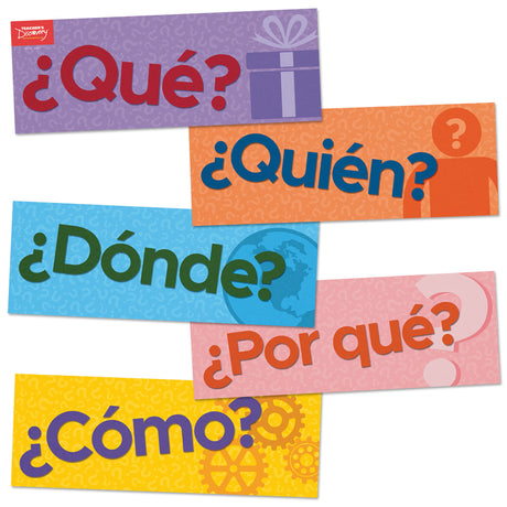 Question Words Spanish Signs (Set of 10)