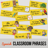 Classroom Phrases - Spanish - Signs - Set of 12