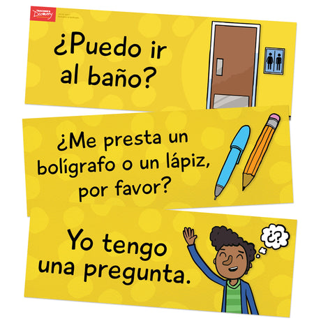 Classroom Phrases - Spanish - Signs - Set of 12