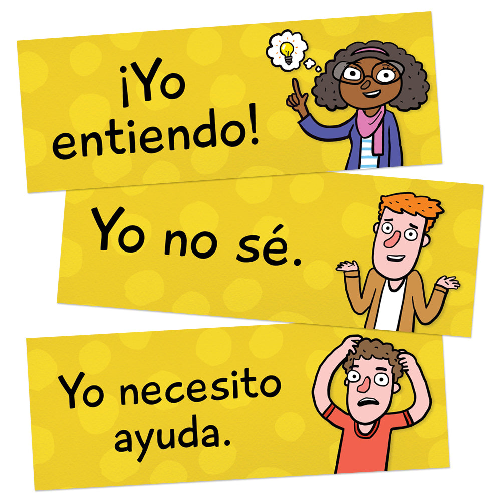 Classroom Phrases Spanish Signs - Set of 12