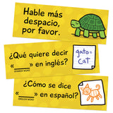 Classroom Phrases Spanish Signs - Set of 12