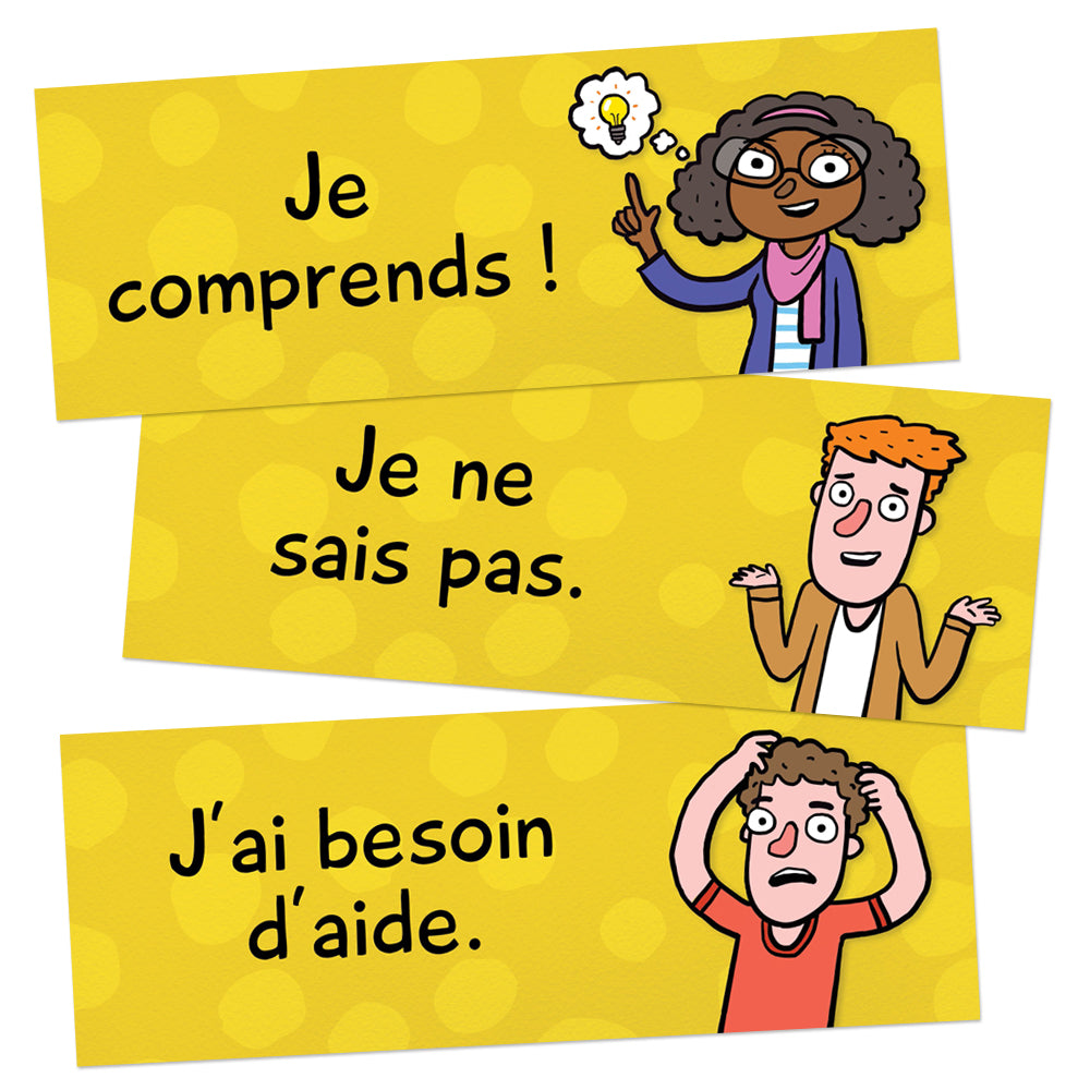 Classroom Phrases French Signs - Set of 12