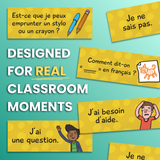 Classroom Phrases Signs, Set of 12 for French Classrooms