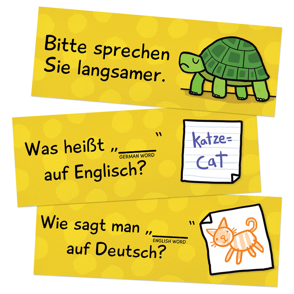 Classroom Phrases German Signs - Set of 12