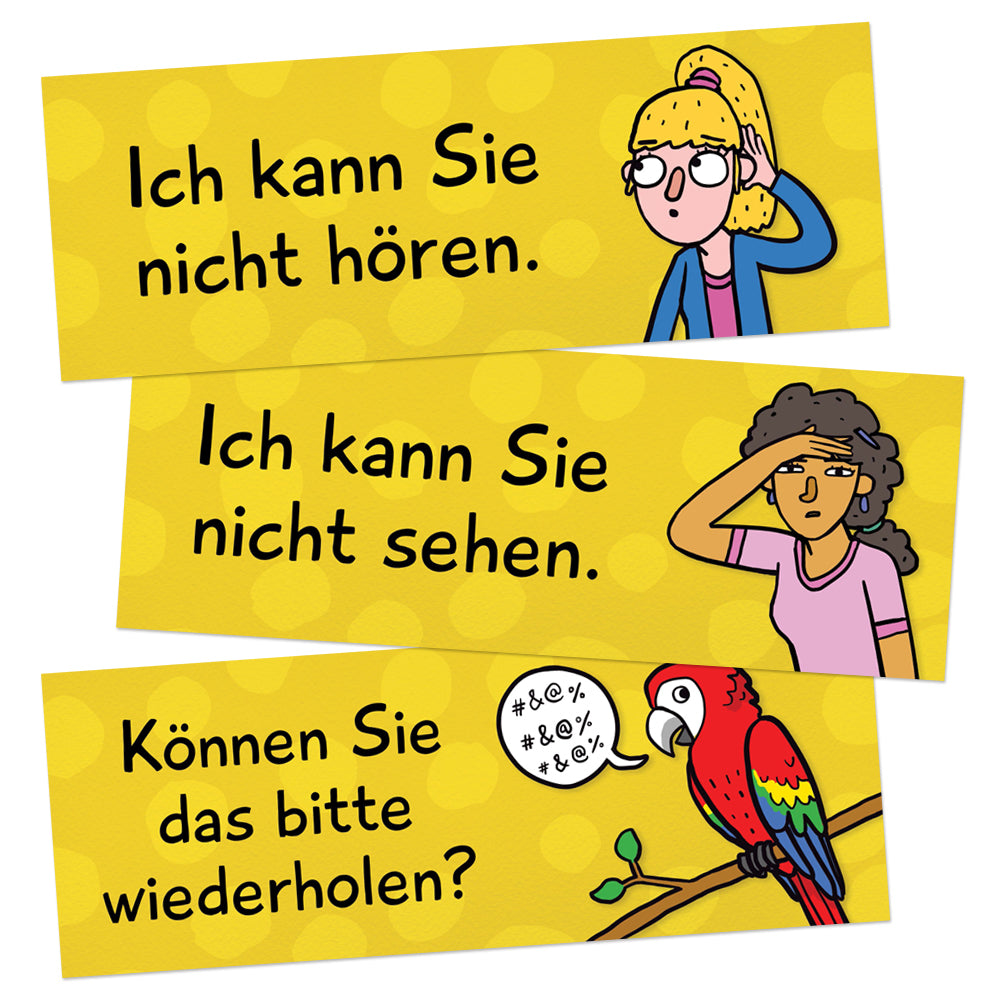 Classroom Phrases German Signs - Set of 12