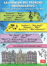 Interrogative Mnemonic French Song Poster