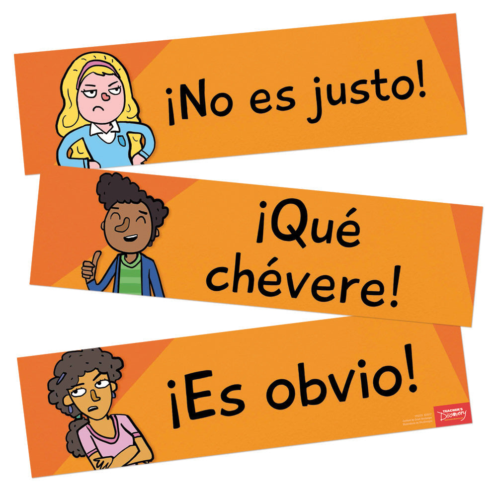 Teen Faves Spanish Rejoinders- Spanish - Signs - Set of 12