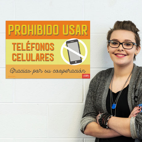 No Cell Phones - Spanish - Mini-Poster