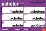 Spelling/Accent Change French Verbs Chart Set