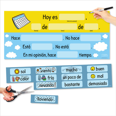 Tina's Weather Station - Spanish - Dry-Erase Poster