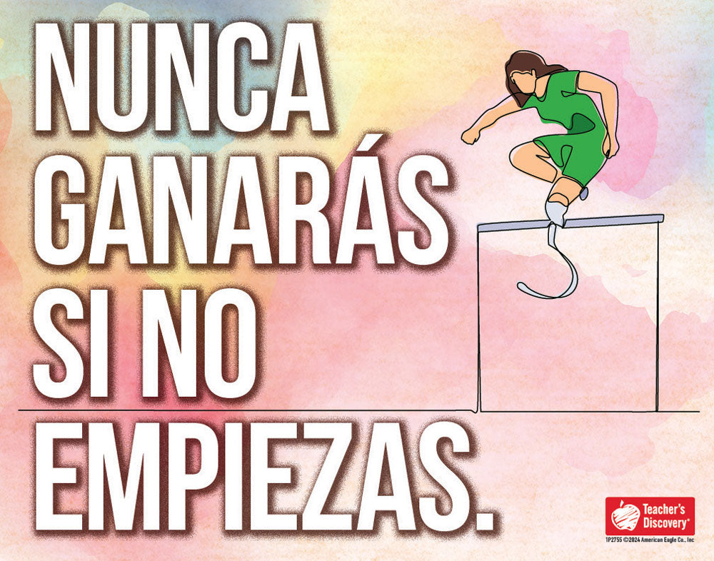 Nunca ganarás si no empiezas Super Value Poster