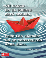 Un barco en el puerto está seguro, pero los barcos no se construyen para eso Super Value Poster