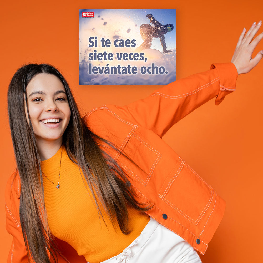 Si te caes siete veces, levántate ocho Super Value Poster