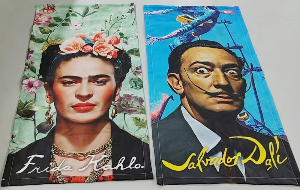 Dalí & Frida Fluorescent Light Covers Set of 2