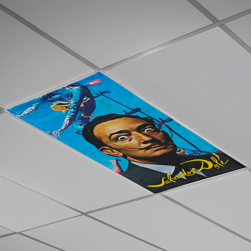 Dalí & Frida Fluorescent Light Covers Set of 2