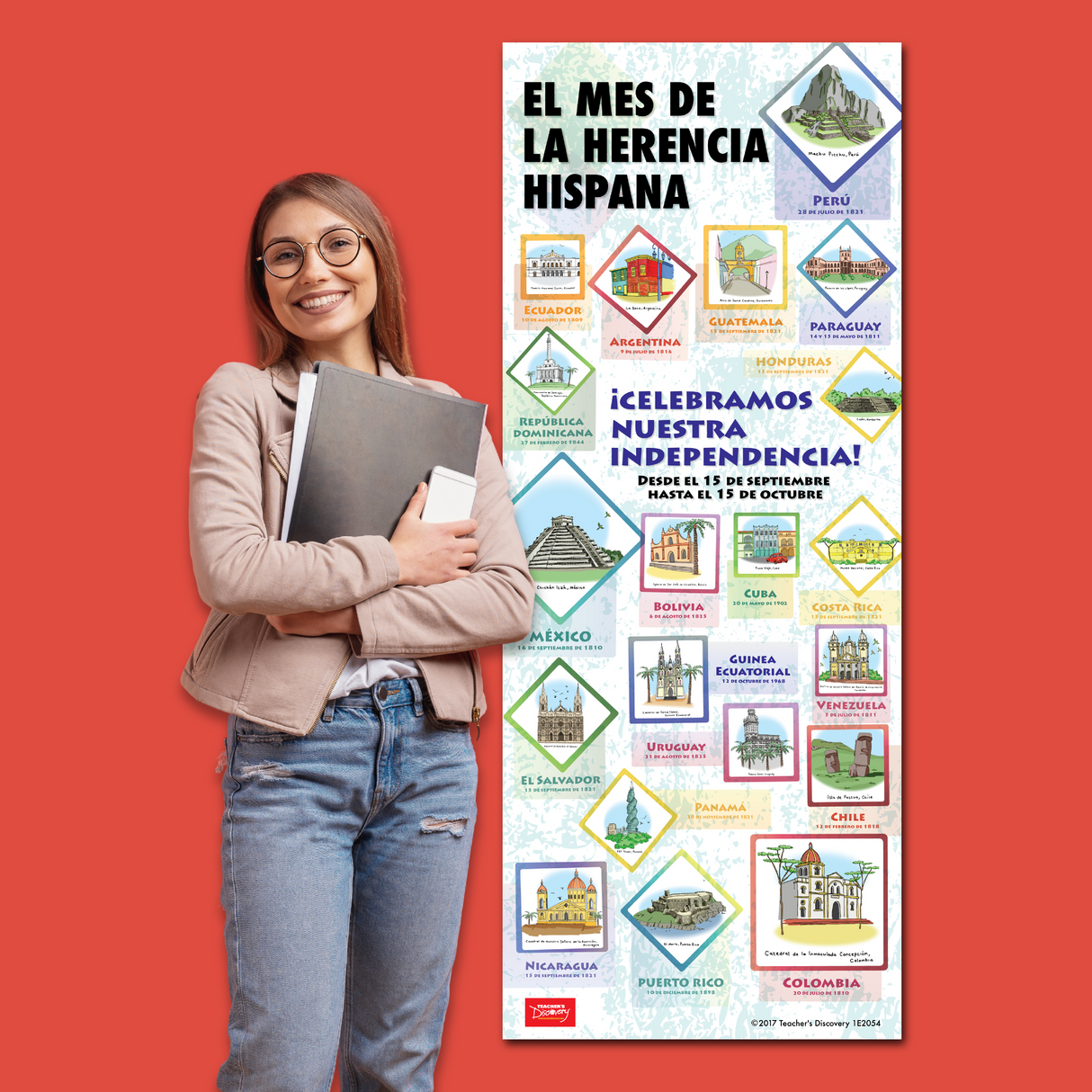 Hispanic Heritage Month - Spanish - Door Poster