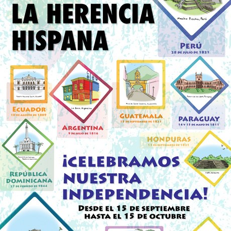 Hispanic Heritage Month - Spanish - Door Poster
