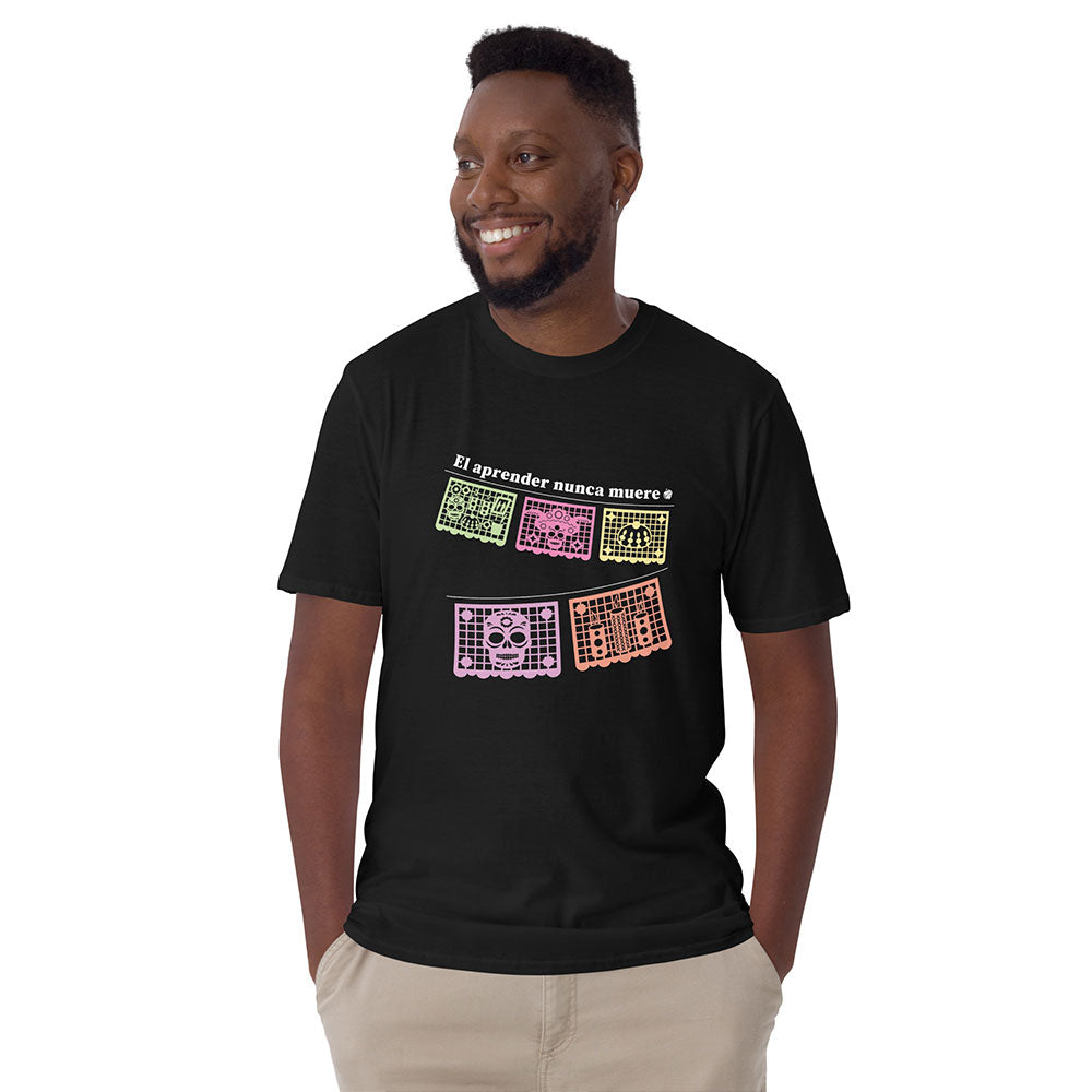 Learning Never Dies—Day of the Dead Unisex T-Shirt